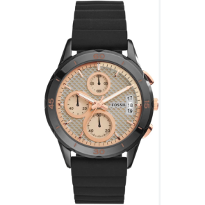 Bracelet de montre Fossil ES3984 Silicone Noir 20mm